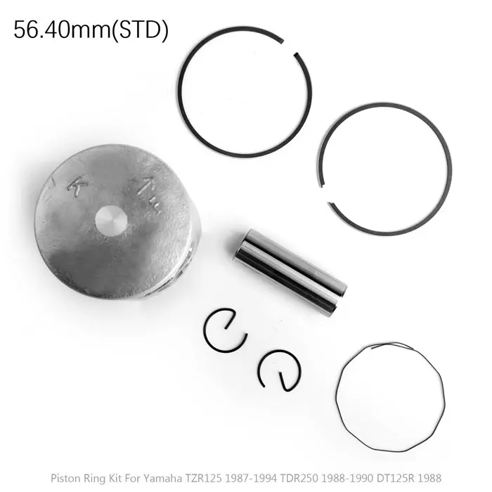 Комплект поршневых колец Artudatech+ 0,25 мм для Yamaha TZR125 1987-1994 TDR250 размер отверстия 56,65 мм TZR 125 TDR 250 части - Цвет: 56.40mm