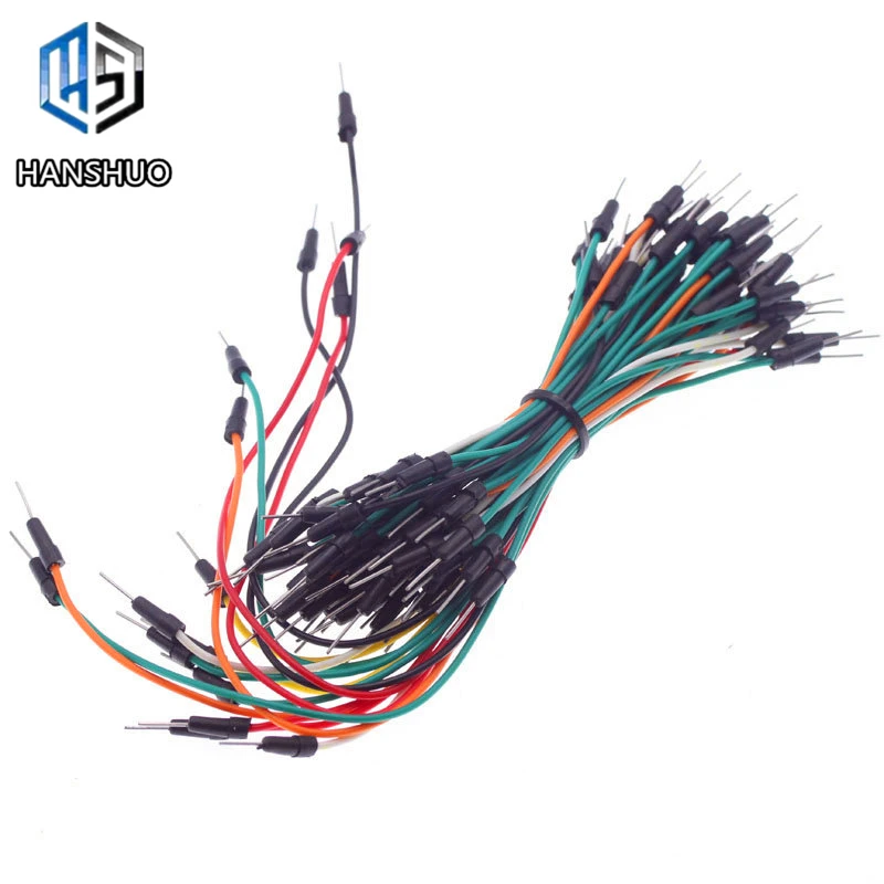 3,3 В/5 В MB102 макетный модуль питания+ MB-102 830 точек Solderless Прототип хлебная плата комплект+ 65 гибких перемычек проводов - Цвет: 65pcs Cables