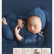 Реквизит для фотосессии новорожденных, комбинезон+ шапка, Детский комплект для новорожденных, бини, реквизит для фотосессии, аксессуары для новорожденного, Детские аксессуары для мальчика