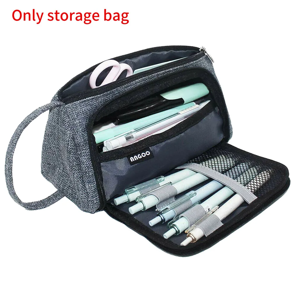 

Organizer Portable Zipper Closure Gift Cosmetic Pouch Multifunctional Pen Big Capacity Office Student Pencil Bag Stationery