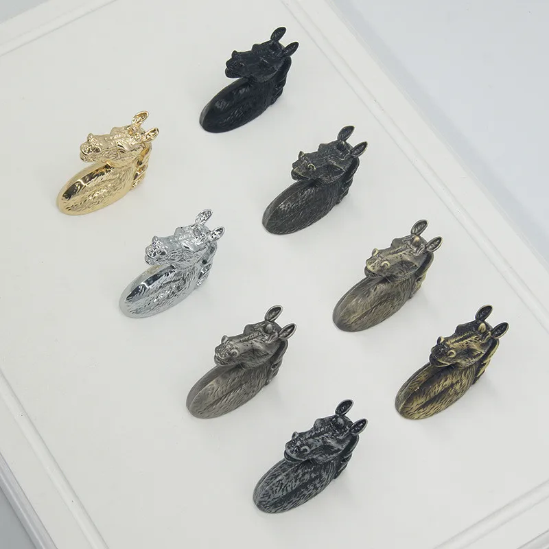 Zinc Alloy Cabinet Knobs Door Pull Handles Horse Head Deer Cupboard Drawer Wardrobe Furniture Handle Kids Kitchen Home Decor door handles,cabinet handles