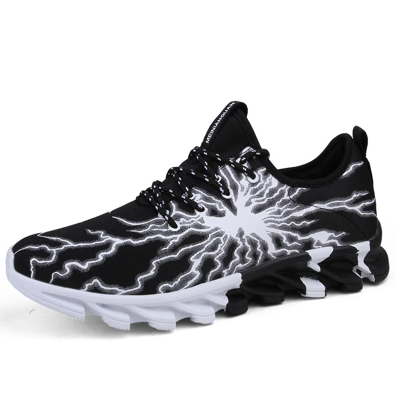 

2019 spring new men's sports running shoes comfortable breathable lightweight cool running shoes