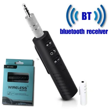 

Handsfree Call bluetooth Car Kit Auto 3.5mm Jack Aux Wireless Music MP3 Audio Adapter Receiver for Car Speaker Headphone