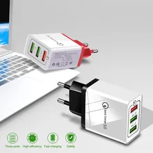 Универсальный 3 Порты и разъёмы USB Зарядное устройство Quick Charge 3,0 для IPhone X 8 7 IPad стены Зарядное устройство для samsung Xiaomi huawei мобильного телефона Зарядное устройство