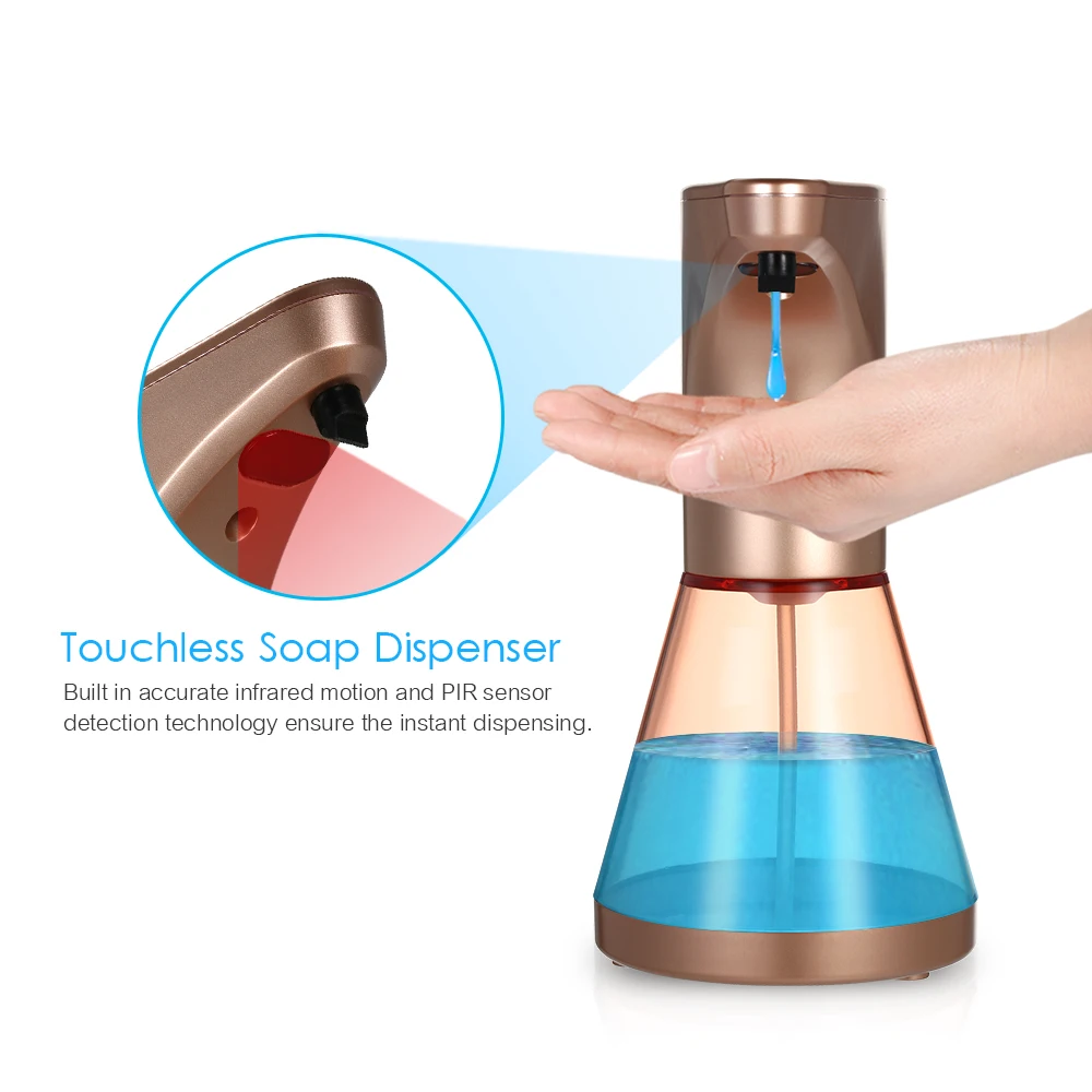 

Automatic Soap Dispenser Liquid Shampoo Shower Gel Lotion Auto Dispenser Infrared Motion Sensor for Bathroom Restroom Washroom