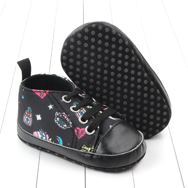 Классические спортивные кроссовки с единорогом для новорожденных мальчиков и девочек; обувь для первых шагов; детская обувь с мягкой нескользящей подошвой для малышей