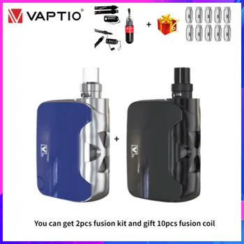 

Electronic Cigarette Vaptio Fusion Vape Kit 50W Built-in 1500mAh Box Mod Vaporizer 2ML Vapor Tank 5pcs FUSION COIL S2 Core Head