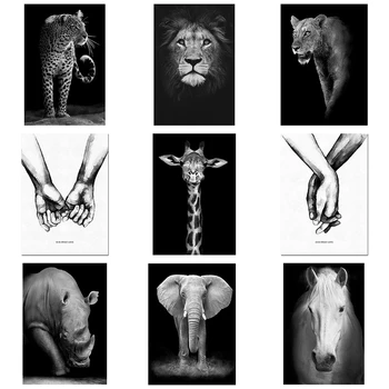 

Huacan Full Square Diamond Painting Black Animal Lion Kit 5D DIY Diamond Embroidery Mosaic Tiger Art Decorations Home