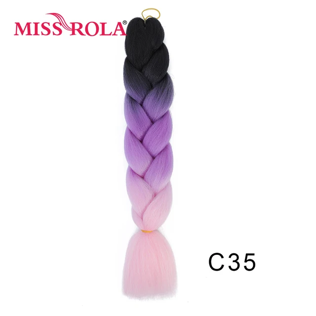 New Colors Synthetic Glowing Hair Twist Braids Ombre Color For white Women Braiding Hair Extensions Jumbo Braids KaneKalon Hair C35