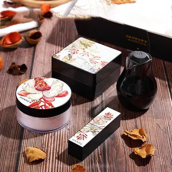 

Secret Garden Four-Piece Mushroom Head Cushion Set Makeup Loose Powder Non-Marking Lipstick Makeup Set Daily Makeup