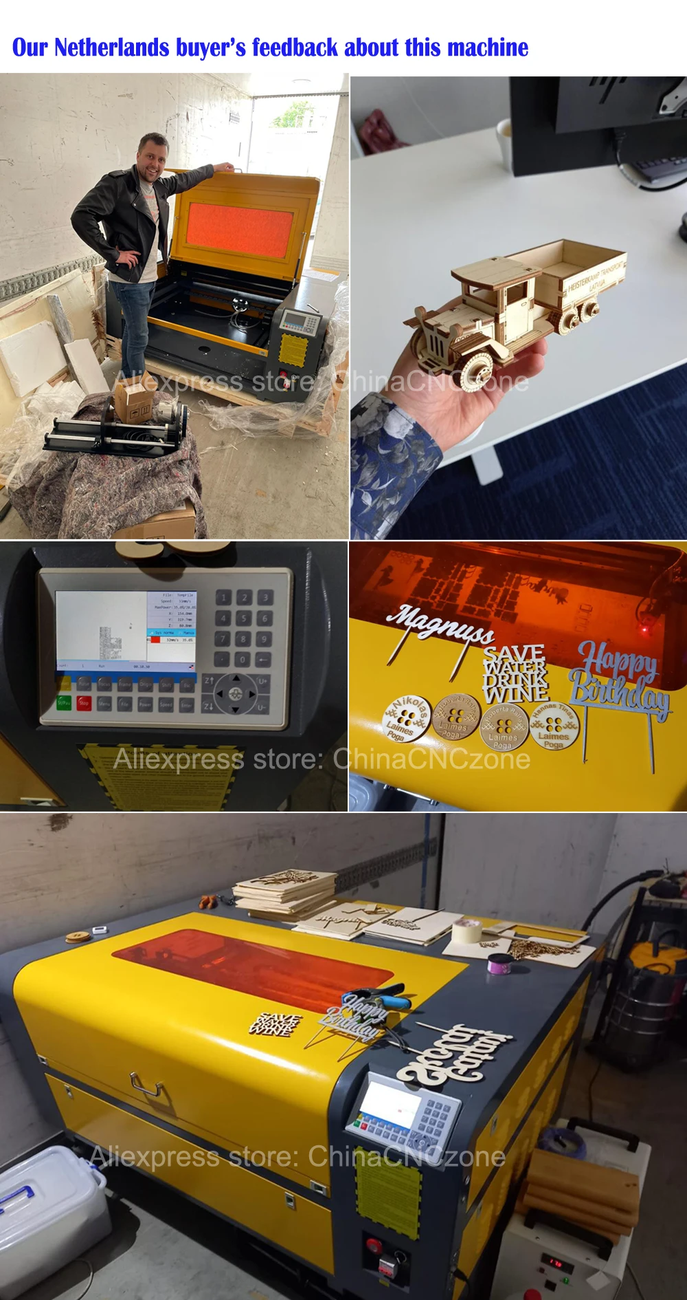 EU lager RECI W2 100W DPS SL-1080 CO2 laser gravur maschine USB auto fokus laser schneiden maschine DSP system 1000*800mm – Detail 11