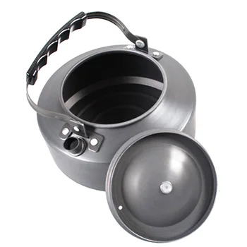 

1.1L Portable Aluminum Alloy Water Kettle Outdoor Hiking Camping Climbing Survival Coffee Kettle Teapot Coffee Pot