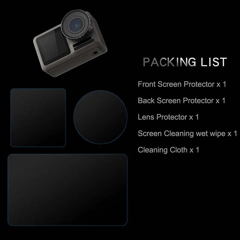 Fingerprint-proof Tempered Glass Film Ultra-thin 9H Set Waterproof Action Anti-Shock Screen Protector