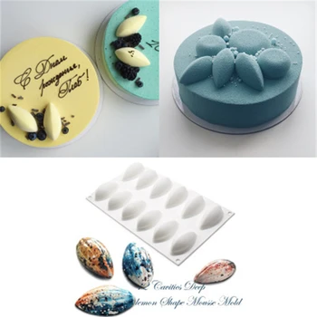 

French Dessert Mould Mango Jelly White Mousse Cake Silicone Mold DIY Handmade Soap Chocolate Mold Ice Mold Baking Tool
