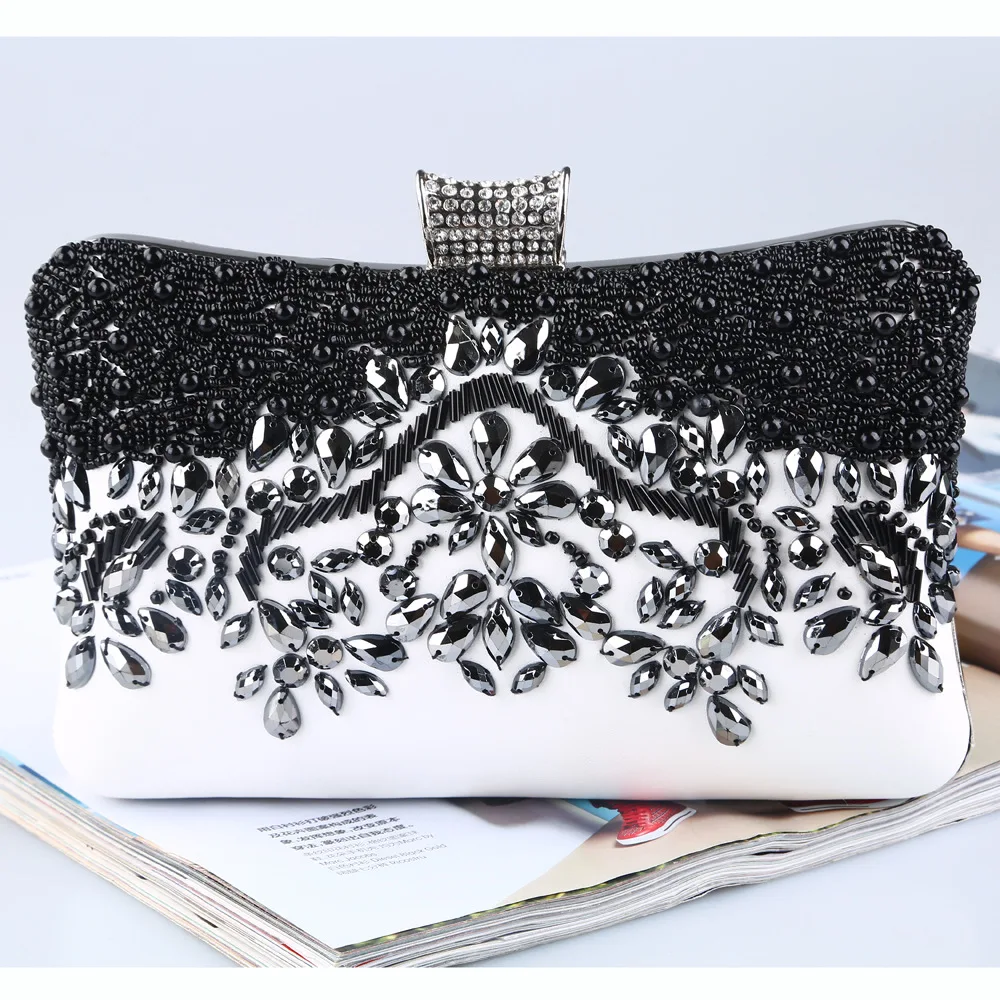 

Cross Border Europe And America Evening Bag Diamond Set WOMEN'S Handbag Entirely Handmade Man-made Diamond Evening Dress Women's