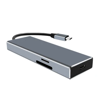 

USB Type C HUB to USB-C HDMI 2.0 4k Adapter for MacBook Pro Air HUB Thunderbolt 3 Dock RJ45F SD Card Readers USB Multiple