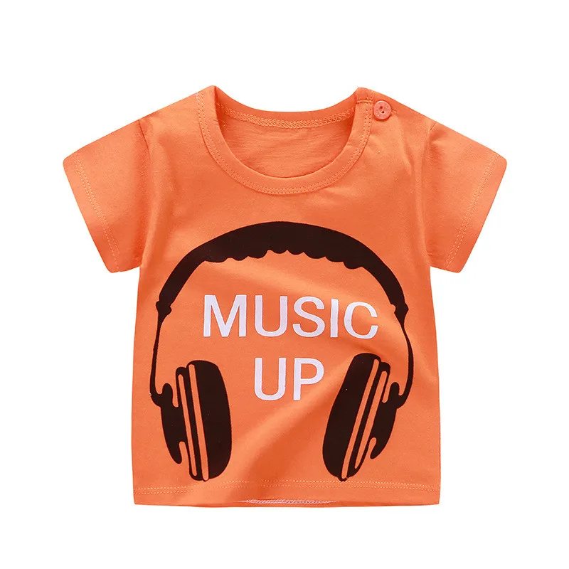 Unini-yun/новая летняя футболка для маленьких девочек, детская одежда футболка с короткими рукавами и рисунком футболки для маленьких девочек, одежда для маленьких девочек