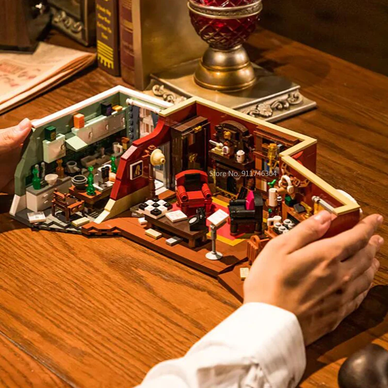 

Expert Street View Moc 221B Baker Street apartment Dr Watson Bricks Modular House Model Building Blocks Assembly Square