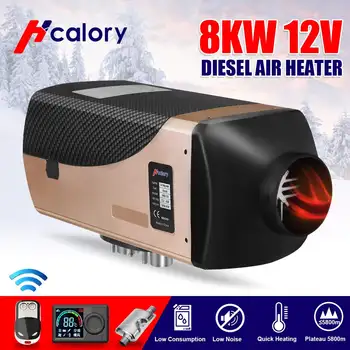 

HCalory Car Heater 12V 8KW Voice broadcast Air Diesels Heater 10L tank for RV Car Truck Motor Home Boat Bus Motorhome