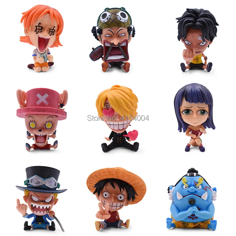 9 видов стилей Аниме one piece GK Луффи Санджи Нами Зоро Чоппер Усопп Робин ПВХ фигурка Коллекционная модель Рождественский подарок игрушка