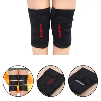 

1 Pair Magnetic Knee Support Brace Tourmaline Belt Relief Therapy Knee Protective Self Massager Care Knee Pain Health Heati O3P7