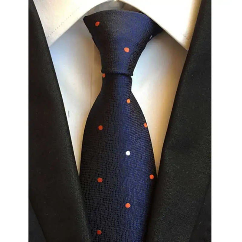Новые Классические мужские галстуки шелковые галстуки 8 см в горошек в полоску Цветочный шейный платок для мужской формальный деловой свадебные галстуки - Цвет: YU-D08