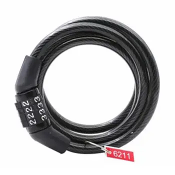 

Bike Lock 4 Digit Code Combination Bicycle Lock Bicycle Security Lock Bicycle Equipment MTB Anti-theft Lock
