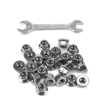 

1Set 25PCS Stainless Steel 304 Insulated Nonmagnetic M10 Flange Nylon Nut And Wrench