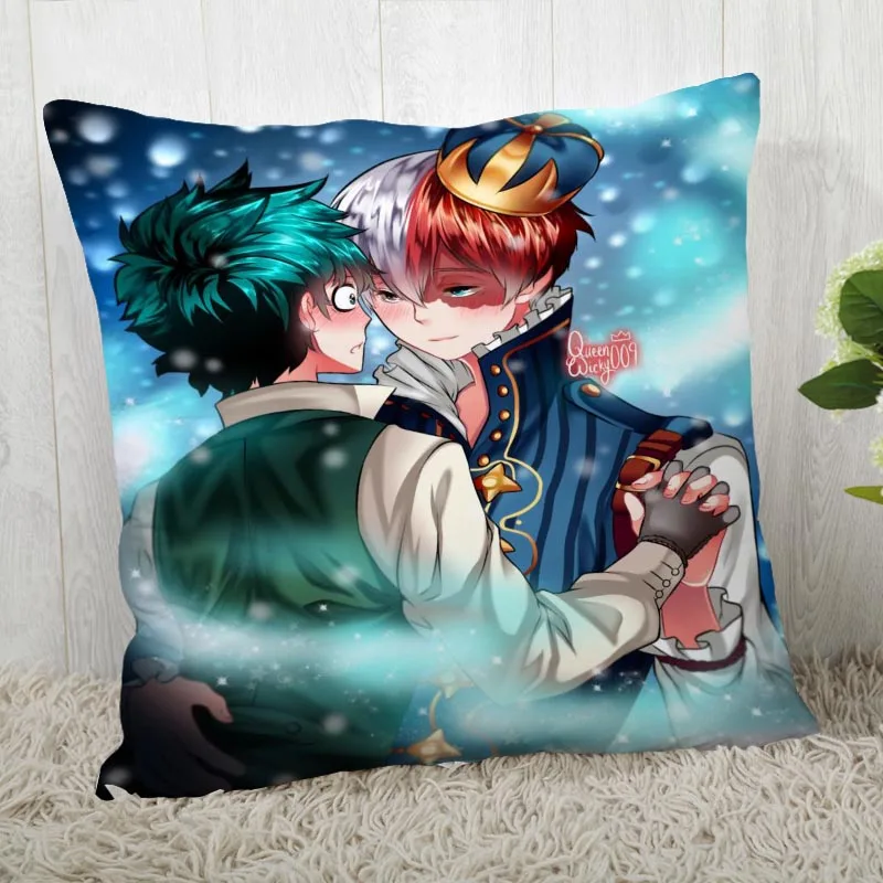 Custom Pillow Cases Boku no Hero Academia Square Pillowcase Christmas Zippered Pillow Cover 40*40cm,45*45cm(One Side - Color: Pillowcase 11