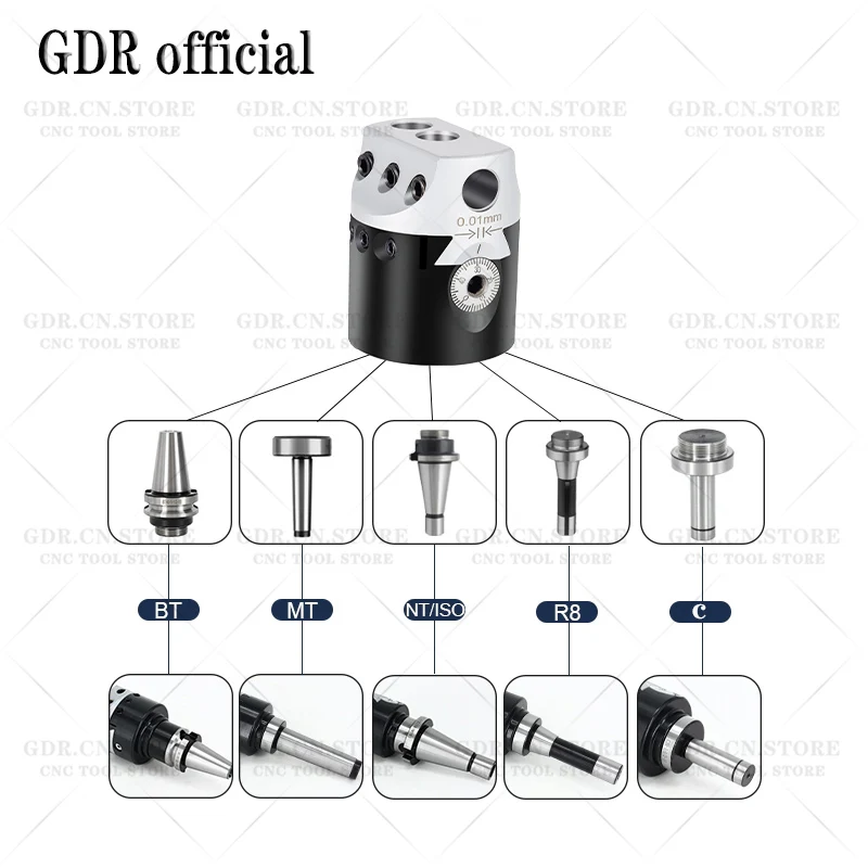F1 보링 헤드 F1 보링 바 커터 MT2 MT3 MT4 MT5 C20 C25 BT30 BT40 NT30 NT40 R8 f1 보링 도구 세트 50mm F1 보링 도구 홀더