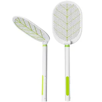 

Electric Mosquito Racket Foldable Electric Fly Swatters Retractable USB Charging Handheld Fly Killer Swatter Safe Home Supplies