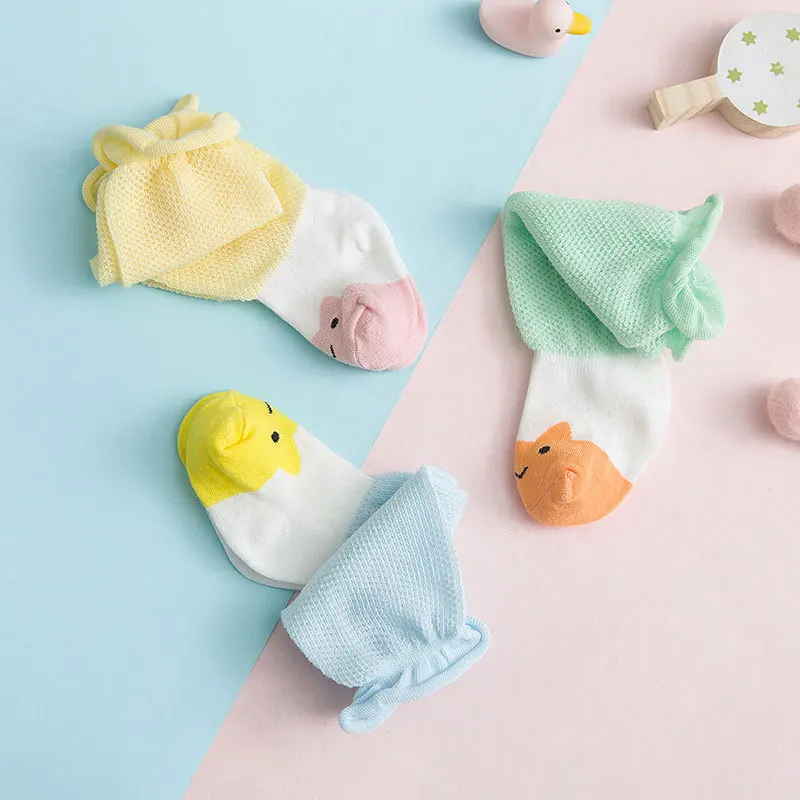 

2019 New Style Children's Socks Summer Stockings Thin Cotton Socks Baby Tube Knee Socks Mesh Infant Anti-mosquito Socks