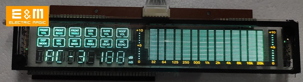 Индикатор музыкального спектра VFD светодиодный ритм электронные часы уровень