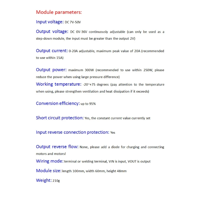 Novo 20a dc de alta potência ajustável
