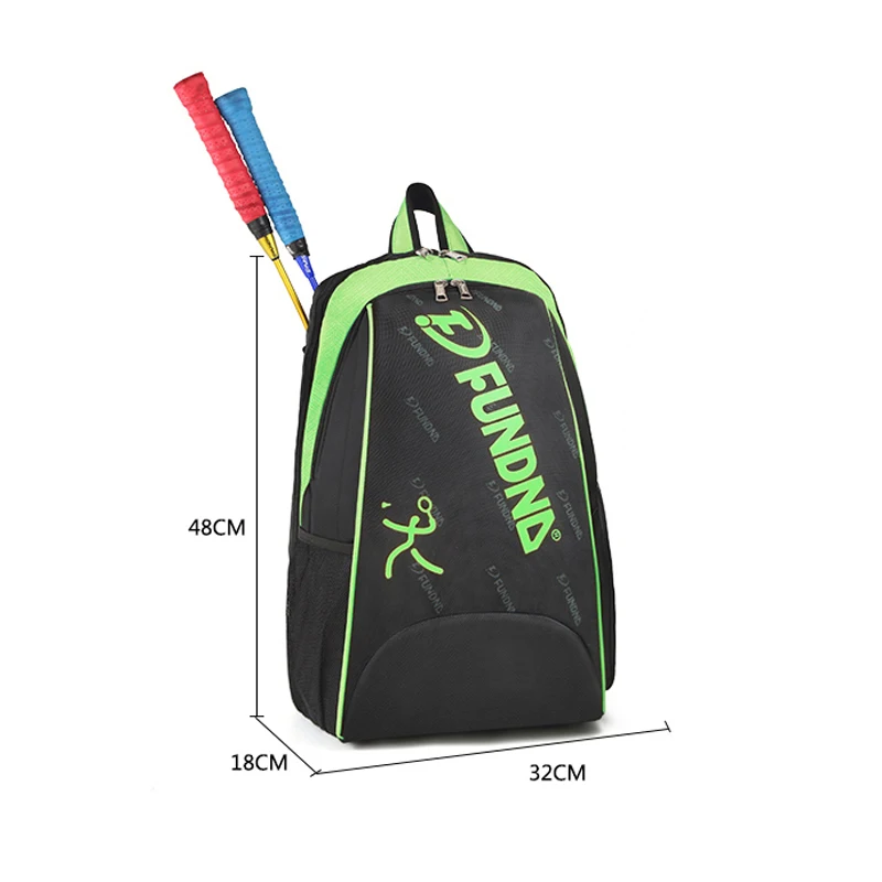 Рюкзак с рисунком волана портативный Спортивный Теннисный Сквош ракетка сумка 1-2 ракетки для бадминтона теннисная тренировочная сумка для мужчин и женщин Raquette