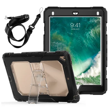 

For iPad 9.7 Case Cover 2017/2018 military duty tough hard case with strong kickstand Case For iPad 9.7 5th 6th Cover