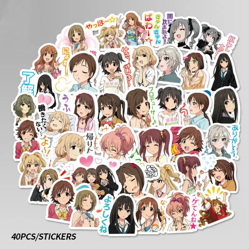 

40Pcs/Bag Anime Girl Stickers Cinderella story Scrapbooking Stickers Adhesive Sticker Cute Girls Sticker For Phone Diary Laptop