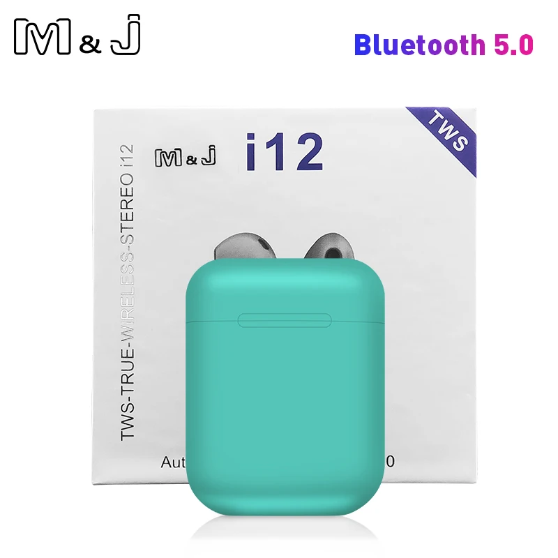 i12 TWS сенсорный ключ мини беспроводные наушники Bluetooth 5,0 гарнитура для Android xiaomi Iphone PK i20 i30 i60 i80 tws