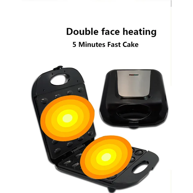 Mini Electric Walnut Cake Maker Automatic Nut Waffle Bread Machine Sandwich Iron Toaster Baking Breakfast Pan Oven EU plug 2