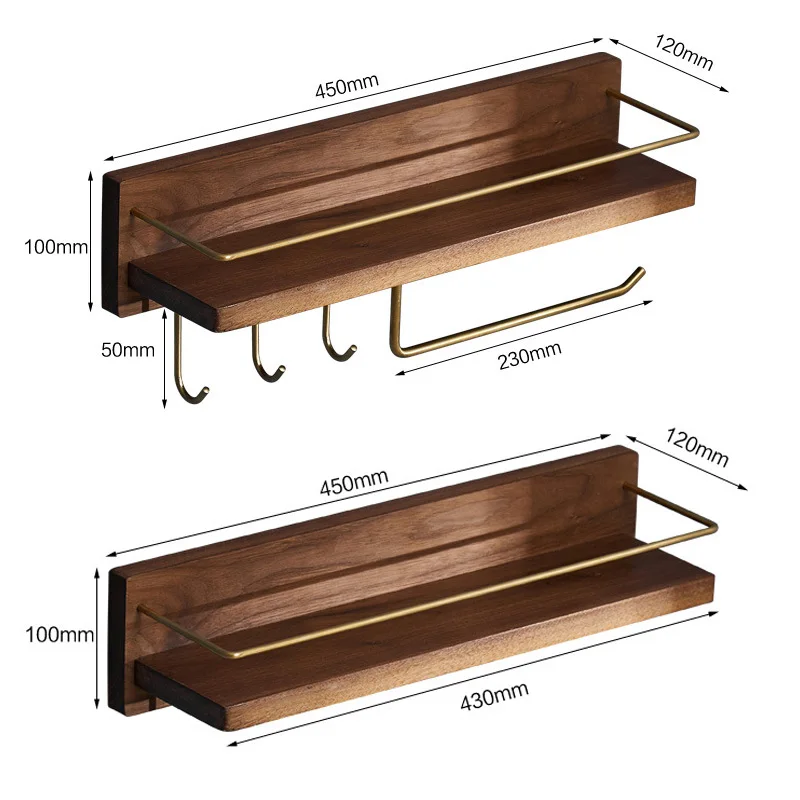 ROVATE Rustic Floating Shelves Wall Mounted 
