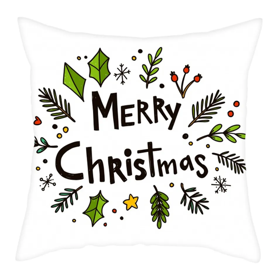 PC13251 Fuwatacchi Christmas Decoration Cushion Cover Cartoon Pillow Case Home Decorative Pillow Cover for Sofa Car Seat Home Decor - Цвет: PC13251