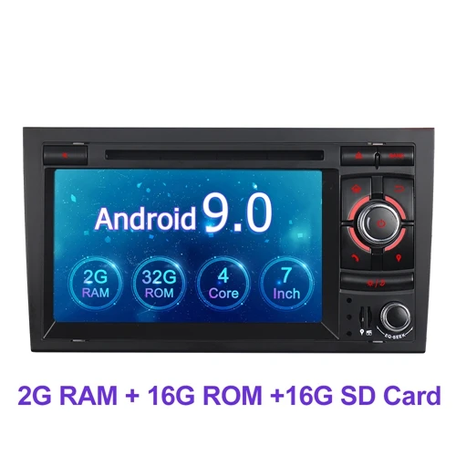 A-sure 7 дюймов 2 Din 8 ядерный Android 9,0 радио gps dvd-плеер навигация для Audi A4(2002-2007) S4 RS4 8E 8F B9 B7 SEAT EXEO RNS - Цвет: 2G RAM 32G ROM