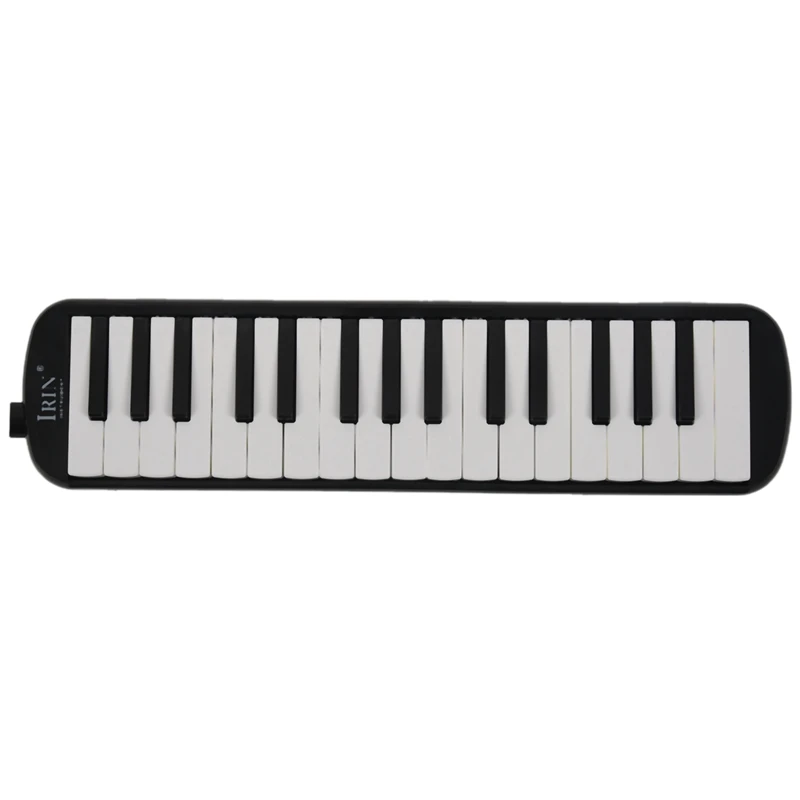 

IRIN 1 set 32 Key Piano Style Melodica With Box Organ Accordion Mouth Piece Blow Key Board (Black)