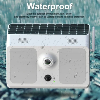 

Security Camera Wall Lamp High Sensitive Garden Patio Solar Powered Home 2 In 1 Entrance Easy Install IP67 Waterproof Garage