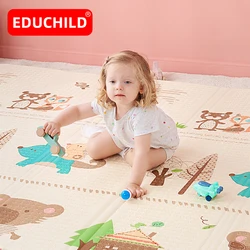 Educhild – tapis de jeu XPE souple pour bébé, épais et antidérapant, pliable, imperméable, pour chambre d'enfant 