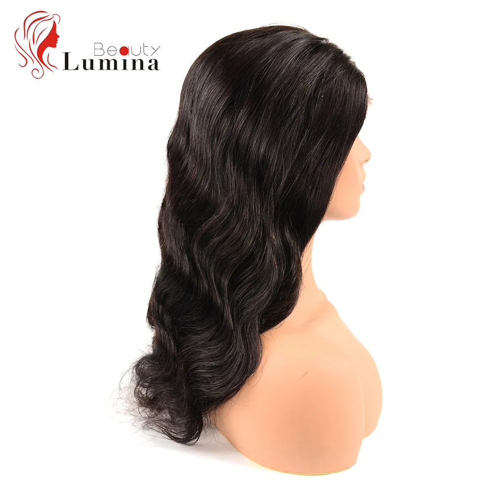 32Inch Body Wave Wig 180% High Density Malaysian 4x4 Closure Wig Preplucked Natural Hairline Human Lace Closure Wig BeautyLumina