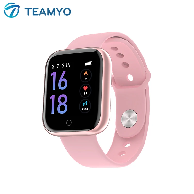 T80 smart fitness bracelet men color touch screen smart band fitness tracker heart rate monitor blood pressure health wristband