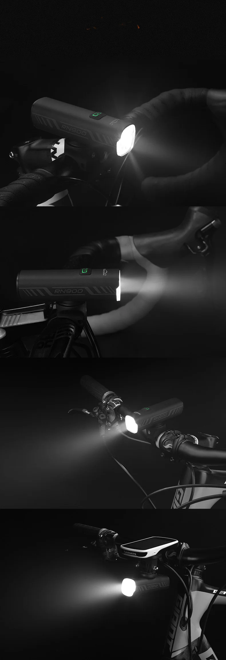 Magicshine RN900 Bike Front Light Rechargeable Bicycle Light Waterproof 900 Lumens USB Type-C Cycling Lighting Tool