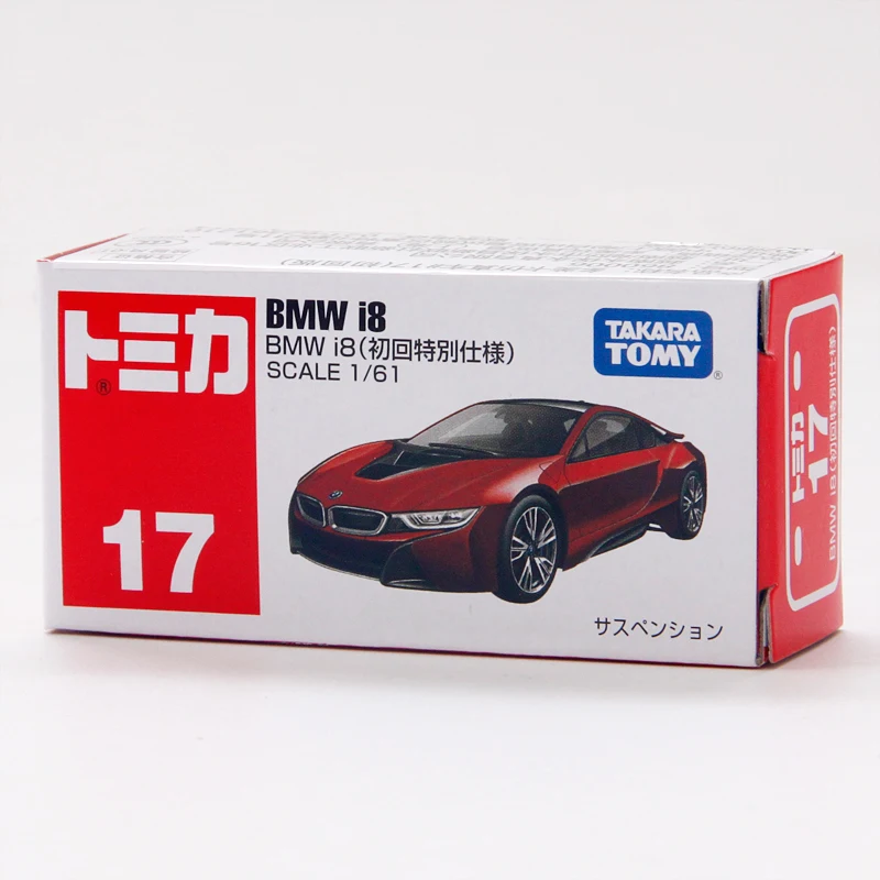 Takara Tomy Tomica 1:61 BMW i8 NO#17 Limited Edition Metal Diecast Vehicle Toy Car New 