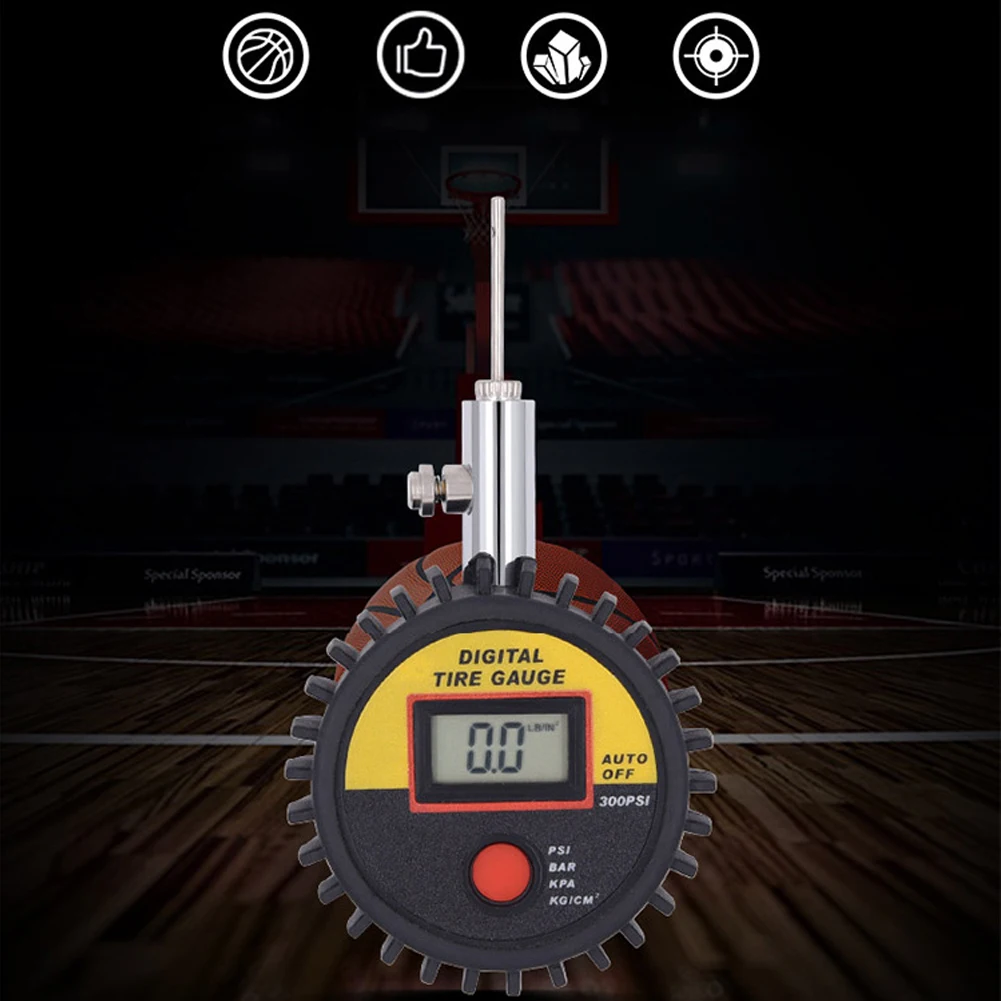 Мяч барометр стрелочный манометр инструмент цифровой дисплей мини точные измерения Футбол Баскетбол ручной волейбол